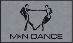 3' x 5' (35" x 58") Digiprint HD M&N DANCE  Indoor Logo Mat