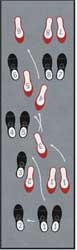 3' x 10' (35" x 119") Digiprint HD M&N DANCE Indoor Logo Mat