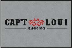 4' x 6' (45" x 69") Colorstar Impressions  CAP'T LOUI  Indoor Logo Mat
