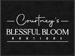 3' x 4' (35" x 47") Digiprint HD BLESSFUL BLOOM  Indoor Logo Mat