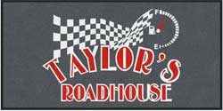 3' x 6' (35" x 69") ColorStar Impressions TAYLOR'S ROADHOUSE  Indoor Logo Mat