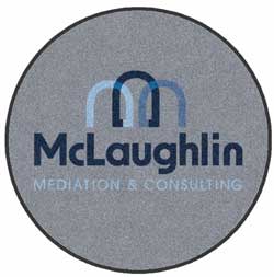 5' Round (58" inches) Digiprint HD Custom Shape MCLAUGHLIN Indoor Logo Mat
