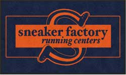 3' x 5' (35" x 59") ColorStar Impressions SNEAKER FACTORY  Indoor Logo Mat