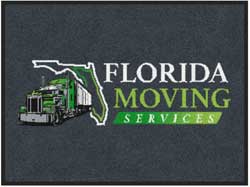 3' x 4' (35" x 47") Digiprint HD FLORIDA MOVING SERVICES  Indoor Logo Mat