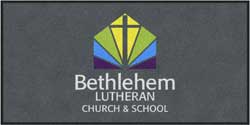 3' x 6' (35" x 69") ColorStar Impressions BETHLEHEM LUTHERAN Indoor Logo Mat