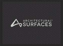 3' x 4' (34" x 45.5") Superscrape Impressions  ARCHITECTURAL SURFACES  Rubber Logo Mat