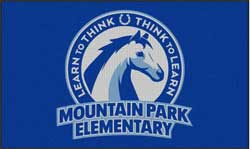 6' x 10' (70" x 119" ) Waterhog Impressions HD MOUNTAIN PARK ELEMENTARY  Indoor/Outdoor Logo Mat