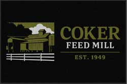 4' x 6' (45" x 69") Waterhog Impressions HD COKER FEED MILL  Indoor/Outdoor Logo Mat