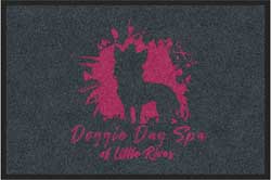 2 'x 3' (24" x 35") Digiprint HD DOGGIE DAY SPA  Indoor Logo Mat