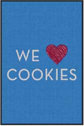 4' x 6' (45" x 69") Waterhog Impressions HD BYRD WE LOVE COOKIE  Indoor/Outdoor Logo Mat