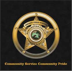 6' x 6' (68" x 68") Digiprint HD SHERIFF CHRIS NEWTON   Indoor Logo Mat