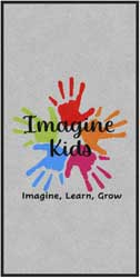 3' x 6' (35" x 69") ColorStar Impressions  IMAGINE KIDS  Indoor Logo Mat
