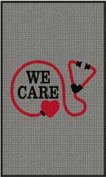 3' x 5' (35" x 58") Waterhog Impressions HD  WE CARE  Indoor-Outdoor Logo Mat