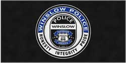 4' x 8' (45" x 95") Digiprint HD WINSLOW POLICE DEPT Indoor Logo Mat
