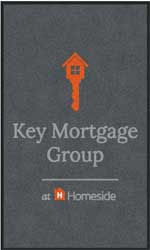 3' x 5' (35" x 59") ColorStar Impressions KEY MORTGAGE GROUP  Indoor Logo Mat