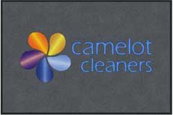4' x 6' (45" x 69") Colorstar Impressions CAMELOT CLEANERS Indoor Logo Mat