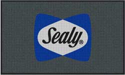 3' x 5' (35" x 58") Waterhog Impressions HD MATTRESS CAPITAL SEALY Indoor-Outdoor Logo Mat