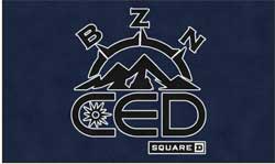 6' x 10' (68" x 119") ColorStar Impressions  CED BOZEMAN  Indoor Logo Mat