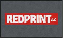3' x 5' (35" x 59") ColorStar Impressions REDPRINT   Indoor Logo Mat