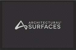 4' x 6' (45" x 69") Superscrape Impressions ARCHITECTURAL SURFACES  Rubber Logo Mat