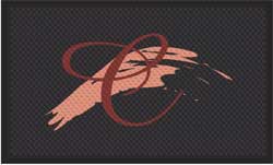 3' x 5' (35" x 56") Superscrape Impressions CORNERSTONE  Rubber Logo Mat