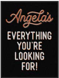 3' x 4' (35" x 45") Waterhog Impressions HD ANGELA'S Indoor-Outdoor Logo Mat