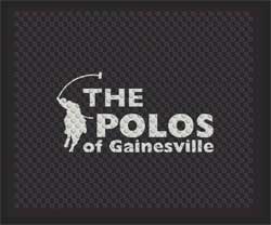 2'6" x 3' (30" x 35") Superscrape Impressions THE POLOS  Rubber Logo Mat
