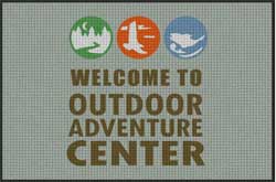 4' x 6' (45" x 69") Waterhog Inlay OAC Indoor /Outdoor Logo Mat
