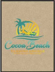 3' x 4' (35" x 47") Digiprint HD COCOA BEACH Indoor Logo Mat