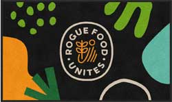 3' x 5' (35" x 58") Digiprint HD ROGUE FOOD UNITES Indoor Logo Mat