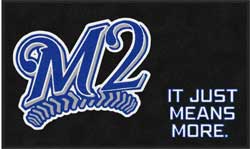 3' x 5' (35" x 59") Digiprint HD  M2 BASEBALL Indoor Logo Mat