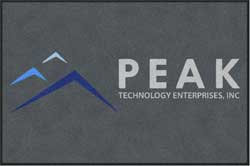 4' x 6' (45" x 69") Colorstar Impressions PEAK Indoor Logo Mat