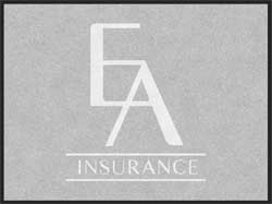 3' x 4' (35" x 47") ColorStar Impressions EA INSURANCE  Indoor Logo Mat