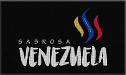 3' x 5' (35" x 58") Waterhog Impressions HD SABROSA VENEZUELA  Indoor-Outdoor Logo Mat