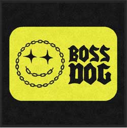3' x 3' (35" x 35") Digiprint HD BOSS DOG  Indoor Logo Mat