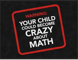 3' x 4' (35" x 47") ColorStar Impressions  MATHNASIUM Indoor Logo Mat