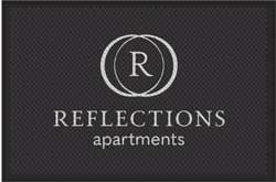 4' x 6' (45" x 69") Superscrape Impressions REFLECTIONS  Rubber Logo Mat