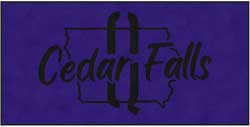 5' x 10' (58" x 119") Colorstar Impressions CEDAR FALLS  Indoor Logo Mat