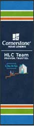 2' x 7' (24" x 84") Digiprint HD CORNERSTONE RUNNER  Indoor Logo Mat