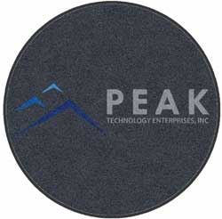6' Round (68" inches) Digiprint HD Custom Shape PEAK Indoor Logo Mat