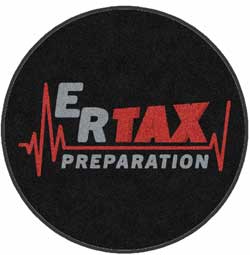 4' Round (45") Digiprint HD Custom Shape ER TAX  Indoor Logo Mat