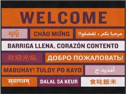 6' x 8' (68" x 95") Digiprint HD WELCOME Indoor Logo Mat