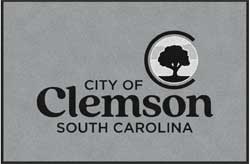 4' x 6' (45" x 69") ColorStar Impressions CITY OF CLEMSON  Indoor Logo Mat