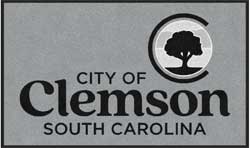 3' x 5' (35" x 59") ColorStar Impressions CITY OF CLEMSON  Indoor Logo Mat