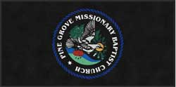 3' x 6' (35" x 69") Digiprint HD  PINE GROVE Indoor Logo Mat