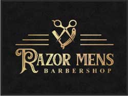 3' x 4' (35" x 47") ColorStar Impressions RAZOR MEN'S Indoor Logo Mat