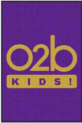 4' x 6' (45" x 69") Waterhog Inlay O2B KIDS  Indoor /Outdoor Logo Mat