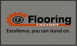 3' x 5' (35" x 58") Waterhog Impressions HD FLOORING FACTORY  Indoor-Outdoor Logo Mat