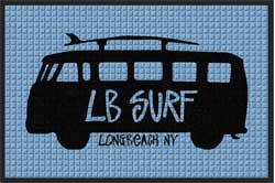 2' x 3' (24" x 35") Waterhog Impressions HD LB SURF  Indoor-Outdoor Logo Mat