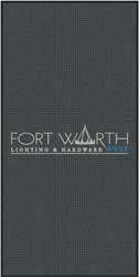 4' x 8' (45" x 95") Waterhog Impressions HD FORTHWORTH  Indoor/ Outdoor Logo Mat